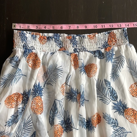 NWT Live Life on the Beach CUPSHE Comfy Vacation Pineapple Skirt - Picture 6 of 10